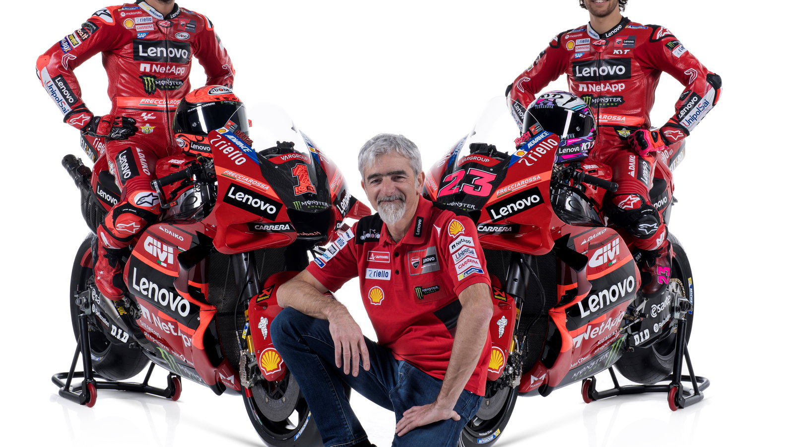 Bagnaia, Bastianini, Dall’Igna, Ducati 2023 launch